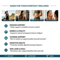Capsules de mousse de mer, complément de mousse de mer irlandaise, Shilajit, soutien immunitaire pour hommes, complexe minéral naturel, végétalien, marque privée OEM