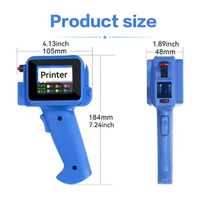 12,7 mm compacte draagbare hoogwaardige 2025 mini handbediende inkjetprinter met ABS-plastic behuizing, op batterijen, meerkleuren, handmatig - Product Image 4