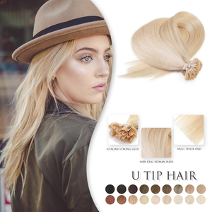 ผมต่อแบบ U-Tip ยี่ห้อ K.SWIS ผมแท้ 100% เวอร์จิ้น เรมี่  แบบเคราตินเชื่อมต่อ  ดับเบิ้ลดรอว์น  ตรง ไม่หลุดร่วง - Product Image 6