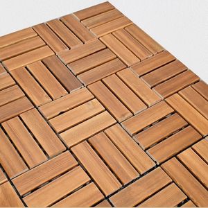 Muestra Gratuita de Baldosas de Madera Carbonizada para Terraza, Interconectables, para Exteriores e Interiores, 30 x 30 cm - Product Image 5