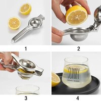 Presse-citron manuel en acier inoxydable, pince à citron, presse-agrumes, accessoires de cuisine