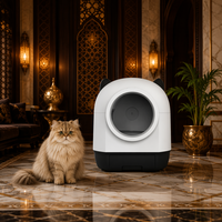 Bac à litière automatique intelligent 80L pour chat, contrôle par application, 12 capteurs, double radar de sécurité, dessus ouvert, toilette autonettoyante pour animaux avec contrôle des odeurs