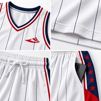 Maillot de basketball pour hommes, personnalisé par sublimation, séchage rapide, respirant, pour jeunes, OEM, style USA, vente en gros