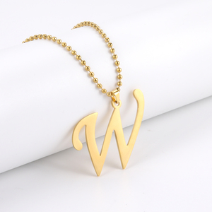 Collier de bijoux <span class=keywords><strong>en</strong></span> acier inoxydable avec <span class=keywords><strong>lettre</strong></span> A/B/C/D/E/F/G/I/J/N/<span class=keywords><strong>O</strong></span> pendentif Initial - Product Image 3