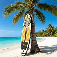 Planche de SUP gonflable haut de gamme tout usage, construction Stitch + PVC + EVA, avec pagaie, pompe, ailerons, leash et sac à dos pour lacs, rivières et océans