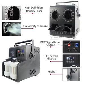 Profissional <span class=keywords><strong>2</strong></span> Cabeça LED Bubble Smoke Machine DMX512 Wireless Remote Efeitos Especiais Wedding Decorações Stage Bubble Fog Machine - Product Image 5