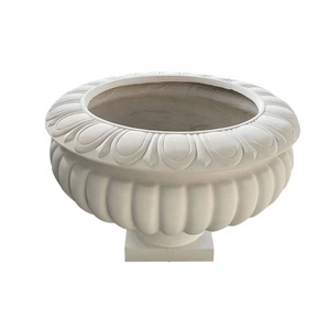 Le hall de l'hôtel est décoré de nouveaux pots de fleurs en fibre d'argile de grande taille en forme de lotus pour l'hôtel - Product Image 2