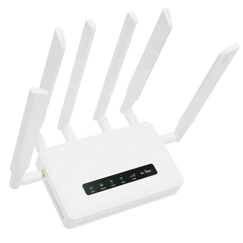 Spitz AX (GL-X3000) Wifi 6 güvenilir hücresel çift SIM 4G 5G wifi ağ geçidi harici anten 5g SIM kart yönlendirici