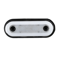 Nouvelle Feuillette Latérale Mini Camion Économique avec Support de Fixation, Lampe de Sécurité Universelle 12V-24V pour Camion Remorque et Camionnette