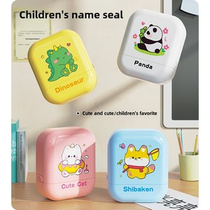 Ropa con <span class=keywords><strong>sello</strong></span> de goma <span class=keywords><strong>personalizado</strong></span> para niños, juguete de plástico para escuelas y jardín de infantes, ropa con nombre - Product Image 3