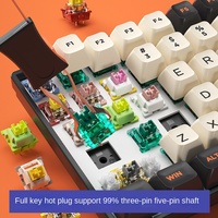 Teclado Mecánico Inalámbrico Personalizable Programable con Retroiluminación RGB de Tamaño Completo S100 Transfronterizo, Conexión USB Real de Triple Modo