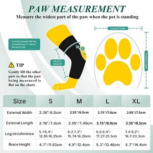 Coprigambe Protettivi Riflettenti Antiscivolo in Gomma per Cani, Supporto Professionale per Caviglia per Recupero da Infortuni e Riabilitazione - Product Image 5