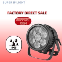 Projecteur LED PAR RGBW IP65 7x20W, équipement d'éclairage de scène professionnel pour DJ, idéal pour les mariages