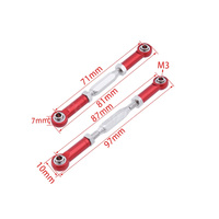 6 pièces 71mm 81mm 88mm tige de direction en aluminium tendeur pour RC 1/10 Redcat volcan EPX HSP 94111 Monster Truck