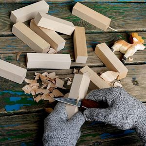 Hiện đại tự nhiên đánh bóng chưa hoàn thành khối gỗ nhỏ khối gỗ xếp chồng DIY Thủ công mỹ nghệ 2cm 2.5cm 3cm 4cm 5cm thông mô hình - Product Image 6