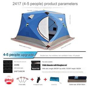 Tente de pêche sur glace camping en plein air hiver coton épaissi chaud froid neige pêche hiver maison de pêche - Product Image 6