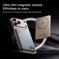 Banco de Energía Magnético, Estación de Carga de 5000mAh/10000mAh, Carga Rápida de Aluminio PD 22.5W, Cargador Inalámbrico