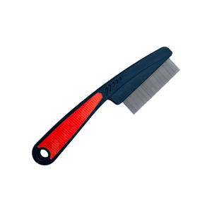 Impugnatura morbida Pet cane gatto pulci pidocchio pidocchio rimuovere il pettine intrappolato con denti fini - Product Image 3