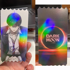 Cadeaux de concert personnalisés impression recto verso papier holographique paillettes voyage air cinéma photo kpop billet de photocards bannière - Product Image 5