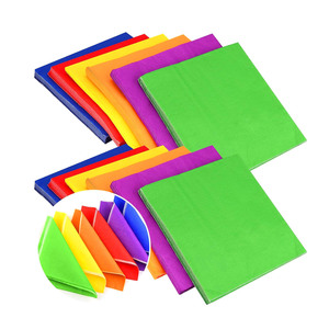 Custom ized Manufactured Company Einweg-Servietten aus farbigem Papier Weiß Braun Schwarz Bar Logo Pack Style Pink Dinner Servietten - Product Image 5