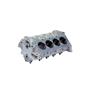 Piezas de fresado CNC personalizadas, 4, 5, 6 ejes, bloque de motor V8 de aluminio 7075