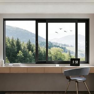 Fenêtre coulissante en aluminium à <span class=keywords><strong>double</strong></span> <span class=keywords><strong>vitrage</strong></span> Low-E avec moustiquaire – Offre Spéciale - Product Image 4