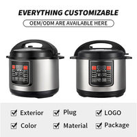 Cuisinière à pression de haute qualité pour la maison, 4L, 5L, 6L, 8L, 10L, 12L, avec cuve intérieure en aluminium, multifonction, électrique