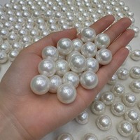 Perles d'eau douce naturelles Zhuji, non percées, 16,5-17 mm, qualité AAAA, blanc intense, lustre exceptionnel, certifiées par un tiers, pour DIY