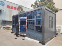 Maisons modulaires pliables à assemblage rapide, maison en conteneur en acier, panneau sandwich, dortoir/maison de luxe respirante
