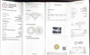 Yinzheng 3.16CT CVD F VS2 3EX IGI ได้รับการรับรองจากห้องปฏิบัติการเพชรที่ปลูกเป็นทรงกลมเพชรที่ปลูกในห้องทดลอง - Product Image 5