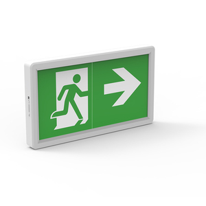Señal de salida de emergencia de ajuste rápido, mantenida y no mantenida, montada en la pared de alta calidad, ruta de Escape de emergencia, mamparo CE SAA CB - Product Image 1