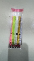 OEM 13cm/5.12" Sea Witch Lead Head Mylar Flash Teaser Tail Trolling Lure DIY Tuna Snapper Saltwater Ballyhoo Bass Squid Jigs