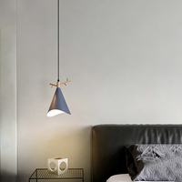Lampe de chevet, luminaire suspendu, style nordique, bois de cerf, chambre à coucher, bureau, luminaire suspendu simple et moderne, restaurant, bar, comptoir
