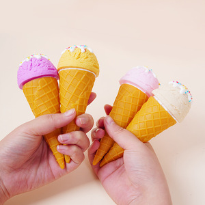 Modelo de bola de helado realista hecho a mano, accesorio para escaparate, juguete de cono de helado realista color macarrón - Product Image 4