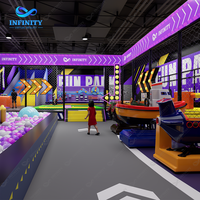 Parc de sports intérieur commercial, simulateur de réalité virtuelle, trampoline, équipement de jeu interactif