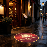 Projecteur Gobo en verre LED 20W avec logo personnalisé pour les magasins de rue en extérieur