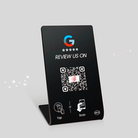Soporte de Mesa para Tarjetas de Visita con Código QR, PVC Impermeable, NFC 213/215/216, Personalizado, Venta al Por Mayor de Fábrica, para Tarjetas de Membresía y Pagos