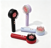 Peigne de massage électrique du cuir chevelu avec lumière rouge et EMS pour la croissance des cheveux
