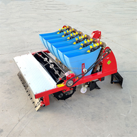 Semoir à ail professionnel pour usage agricole, à commande manuelle, pour tracteur