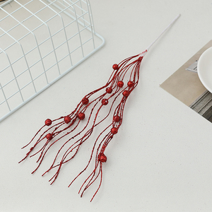 Agujas de <span class=keywords><strong>Pino</strong></span> Artificiales al por Mayor, Decoraciones de Frutos Rojos Navideños, Accesorios y Adornos de Frutos de Invierno - Product Image 2