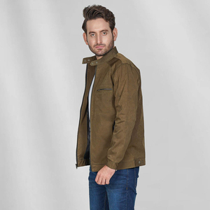 Chaqueta de Cuero 2025 para Hombre, Diseño Personalizado con Logotipo, Mangas Largas, Cuello Alto, Lona Transpirable, Cortavientos, para Invierno - Product Image 3