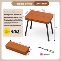 Chaise pliante rectangulaire moderne ultra-légère, portable, pour le camping, la pêche, les voyages, petite, pratique, durable, en aluminium, pour l'extérieur