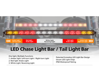 Aurora breveté 30 pouces Signal Avertissement de voiture Lumière offroad Led Barre Lumineuse D'urgence Sécurité Clignotants feu arrière