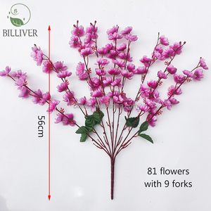Flor <span class=keywords><strong>de</strong></span> cerezo artificial, ramas <span class=keywords><strong>de</strong></span> flores, flor <span class=keywords><strong>de</strong></span> melocotón <span class=keywords><strong>de</strong></span> seda sintética para DIY, jardín, hogar, <span class=keywords><strong>mesa</strong></span> <span class=keywords><strong>de</strong></span> <span class=keywords><strong>boda</strong></span>, centro <span class=keywords><strong>de</strong></span> <span class=keywords><strong>mesa</strong></span> - Product Image 2