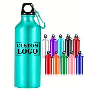 Bouteille d'eau en aluminium personnalisée et économique avec logo d'entreprise pour la promotion sportive en plein air - Product Image 1