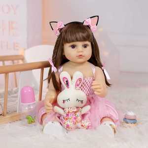 Bambola Realistica in PVC Morbido da 55 cm, Bambola Comfort da 22 Pollici per Bambine dai 4-6 Anni, Ottimo Regalo - Product Image 3