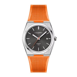 Reloj de Hombre Retro, Simple, Deportivo, de Negocios, Luminoso, con Calendario, Caja de Aleación de Cuarzo, Esfera de Vidrio, Correa de Silicona - Product Image 5