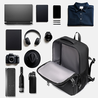 Sac à dos pour ordinateur portable imperméable et durable avec protection pour écran de 15,6 pouces, capacité de 20 à 39 L, fermeture à glissière, pour usage professionnel et bureautique