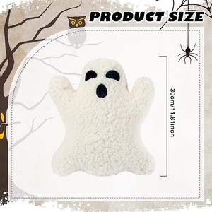 Fantasma blanco Halloween coche almohada Halloween lindo suave cojines <span class=keywords><strong>relleno</strong></span> trasero cojín juguetes de peluche muñecas espeluznantes regalo decorativo - Product Image 2