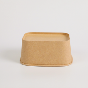 包装箱包装包装包装使い捨て生分解性紙ボウル加熱可能クラフト紙防水食品ボウル蓋付き - Product Image 1